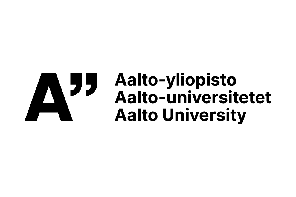 Logo text reading A" Aalto University in Finnish, Swedish and English